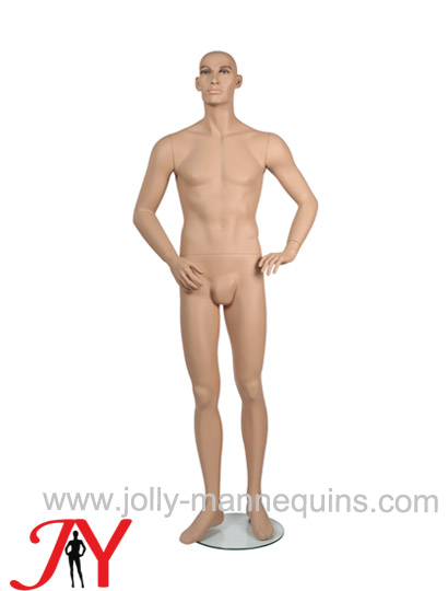 Jolly mannequins skin color realistic make up male mannequin straight legs JY-MB3