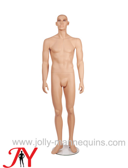 Jolly mannequins classic skin color realistic make up male mannequin straight arms straight legs JY-MB1