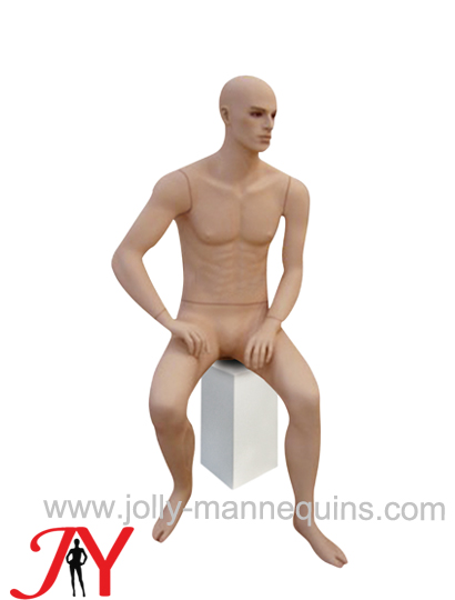 Jolly mannequins skin color sitting men display male mannequin JY-MB211