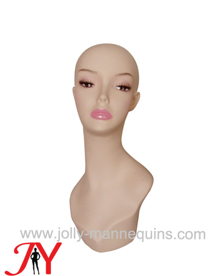 Jolly mannequins make up skin color mannequin display head HD-W