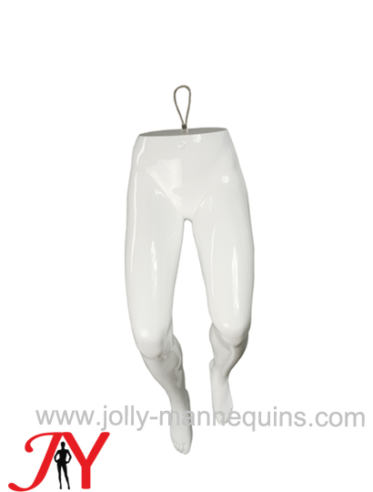 Jolly mannequins white glossy color half body male mannequins legs JLK-4