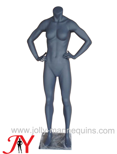 Jolly mannequins sport female headless arms on waist athletic mannequin MA-3