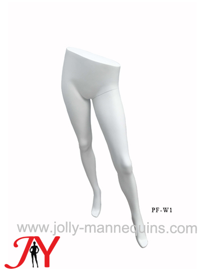 Jolly mannequins -Bespoke white matte color female mannequin half body legs form PF-W1
