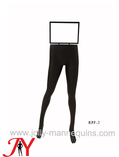 Jolly Mannequins- Mannequins factory 2018 new style female mannequin display leg form with poster form black matt color RPF-2