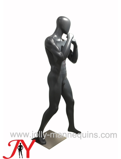 Jolly mannequins-2018 new design Boxing mannequin/dark grey color male sport mannequin for window display mannequin boxing JY-BM001
