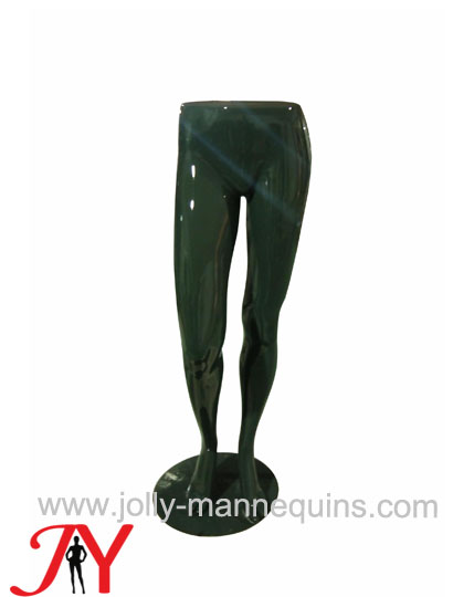 Jolly mannequins- black glossy female mannequin display leg form for sale JL-F
