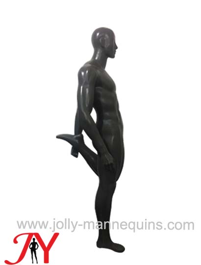 Jolly mannequins new design male sport mannequin standing stretching leg pose QJ-9