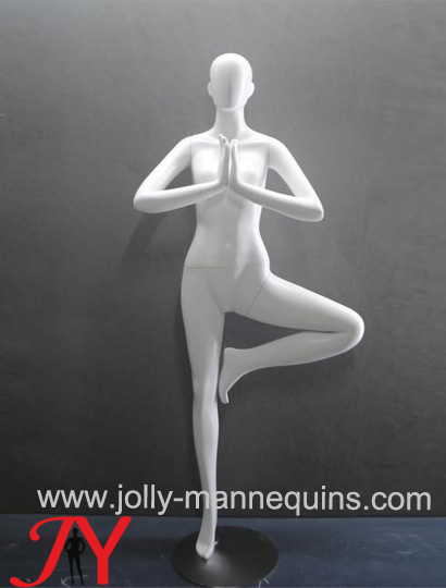 Jolly mannequins-full body female tree pose standing sports yoga mannequin YG-10
