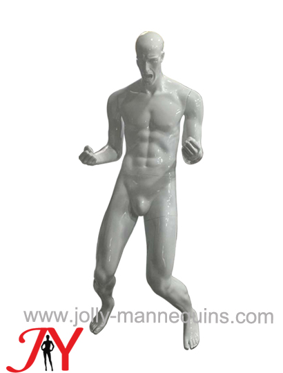 Jolly mannequins-Sport athletic male mannequin cheering pose JY-0184