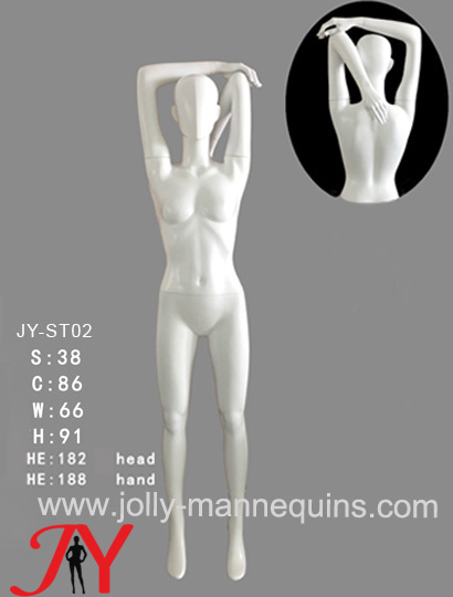 Jolly Mannequins- China mannequins factory female athlete sport stretching shoulder overhead stretching mannequin JY-ST02