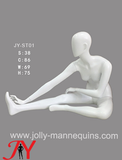 Jolly Mannequins- China mannequins factory female athlete sport stretching hamstring(sitting stretching)mannequin JY-ST01
