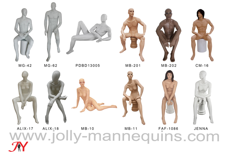 Jolly mannequins-new design full body sitting mannequins Collection