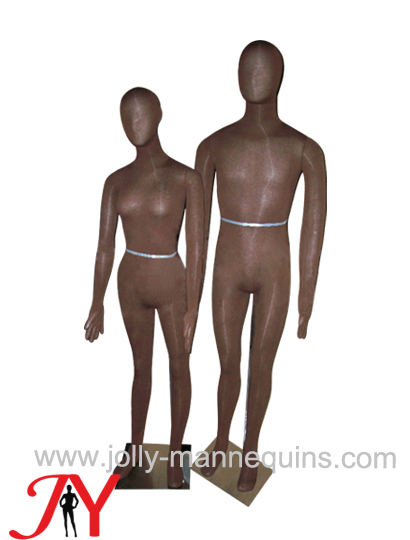 Jolly mannequins-Brown color egghead male and female modular soft mannequins JY-BSM