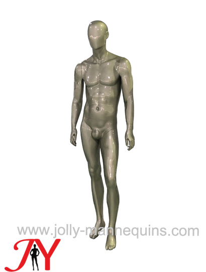 Jolly mannequins-newest design silver color abstract male mannequin EGGS-S02