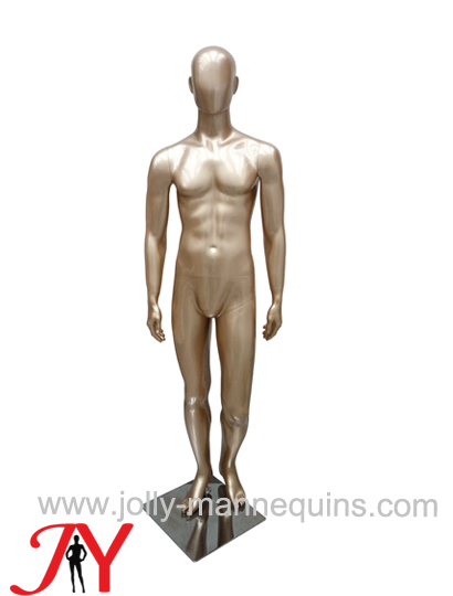 Jolly mannequins-gold color abstract male mannequin EGGS-C07