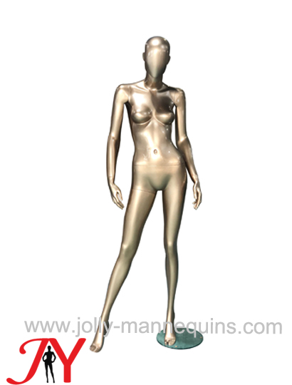 Jolly mannequins-best selling metallic abstract female mannequin EGGS-C01