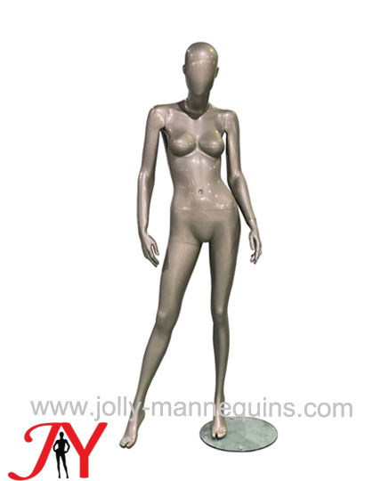 Jolly mannequins-best selling metallic abstract female mannequin EGGS-S01