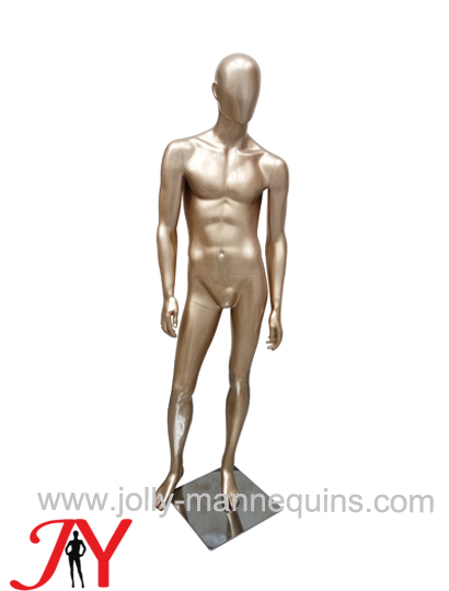 Jolly mannequins-gold color classic abstract male mannequin EGGS-C06