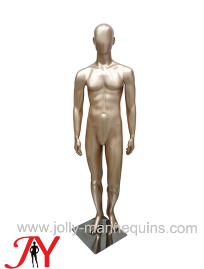 Jolly mannequins-window display gold color classic abstract male mannequin EGGS-C07