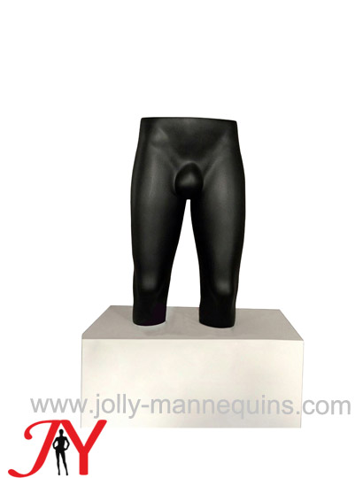 Jolly mannequins-matt black color male medium and long trousers,lower body clothing props, sports models window display 1201