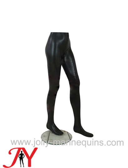 Jolly mannequins-black matt color female sports leg forms window display 1203