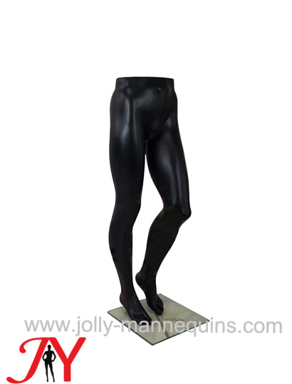 Jolly mannequins-black matt color sport male bent leg forms display 1204