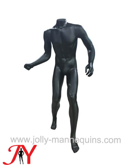 Jolly mannequins-black matt color headless playing badminton male mannequin JY-0036