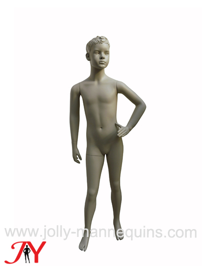 Jolly mannequins-Full body lifelike clothing displays fiberglass realistic child mannequin PZ-7