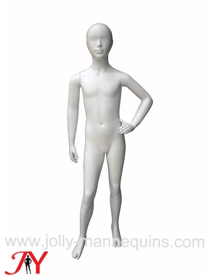 Jolly mannequins-white matte color abstrat child mannequin for clothing displays PZ-7+AH
