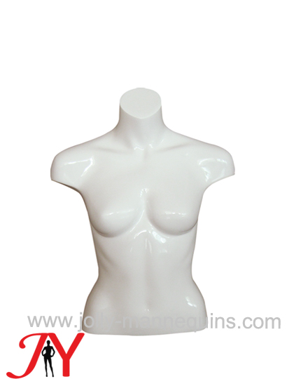 Jolly mannequins fiberglass white color torso female mannequin JY-V0775