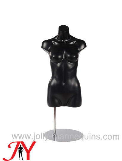 Jolly mannequins black half body torso female mannequins JY-FCC1