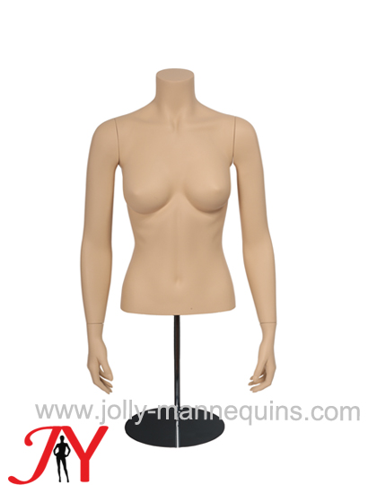 Jolly mannequins skin color half body headless torso female mannequin HBF-5ST