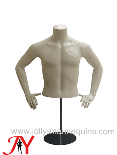Jolly mannequins skin glossy color male mannequin torso MB-0011E