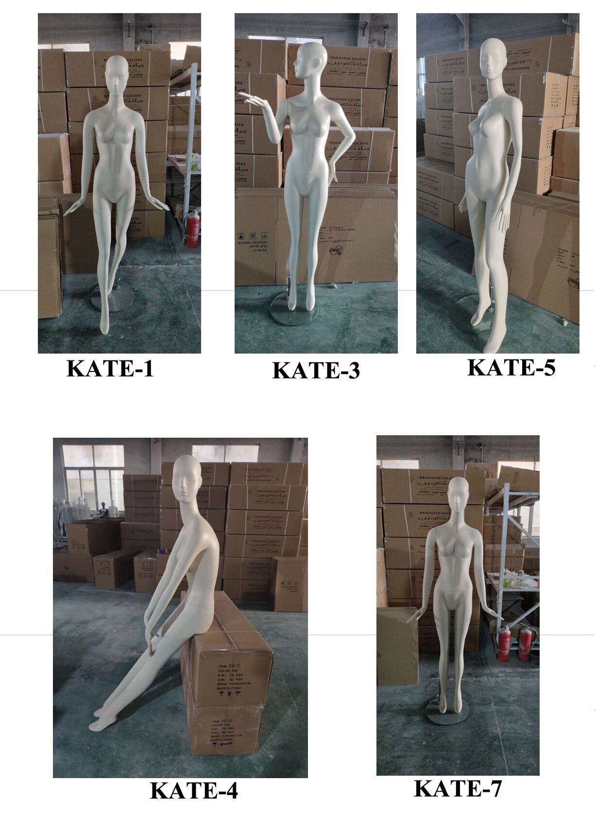 Jolly mannequins-European stylized abstract female mannequins Kate
