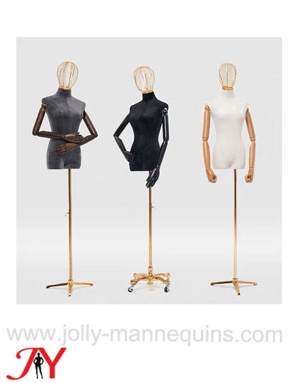 Jolly  mannequins wire head female mannequins torso bust form DF02