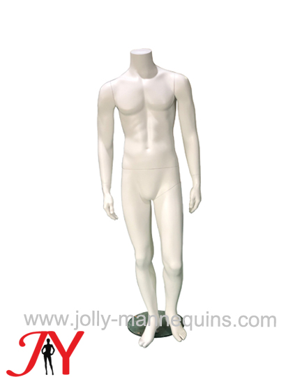 Jolly mannequins-white matte color headless male mannequins HEM-01