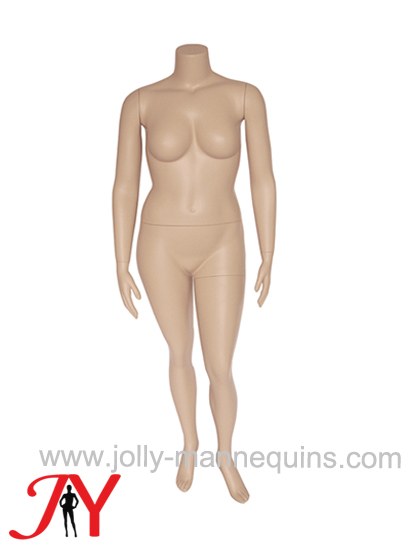 Jolly mannequins plus size skin color headless female mannequin JY-FT3AL