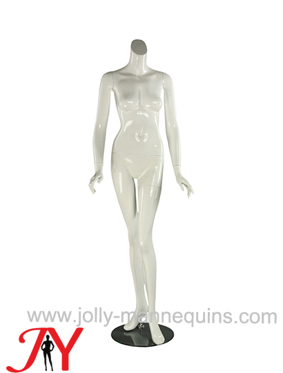 Jolly mannequins white glossy color full body headless female mannequins JY-CH17
