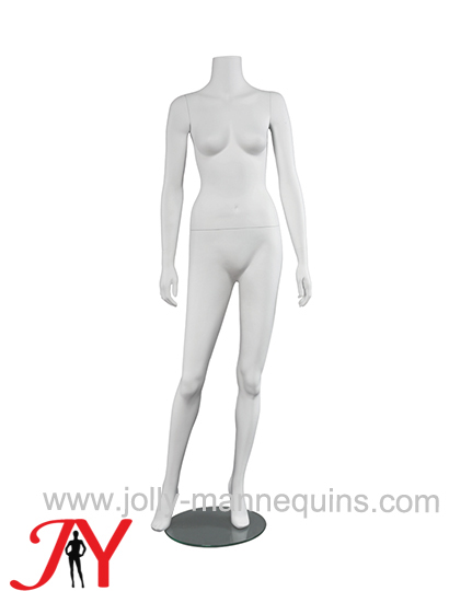 Jolly mannequins white matt color headless female standing mannequin JY-SCW1