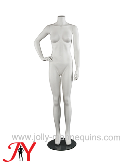 Jolly mannequins white matt color headless female mannequin JY-HBF5B