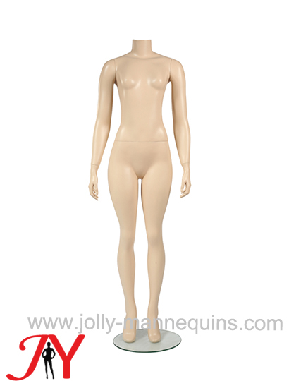 Jolly mannequins skin color standing female headless mannequin JY-HLH