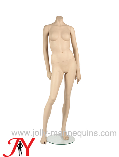 Jolly mannequins skin color standing display female headless mannequin JY-XL0101