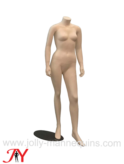 Jolly mannequins skin color headless standing female mannequin JY-HLW04