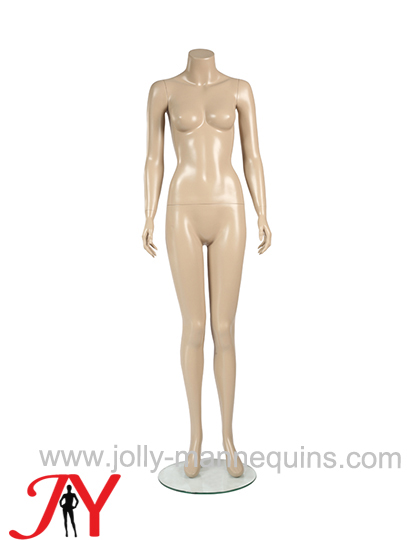 Jolly mannequins skin color standing female headless mannequin JY-HW1