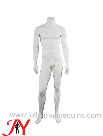 Jolly mannequins white matt color headless male mannequin JY-MWHL