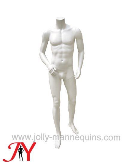 Jolly mannequins headless male mannequin white color mannequins JY-M101CL