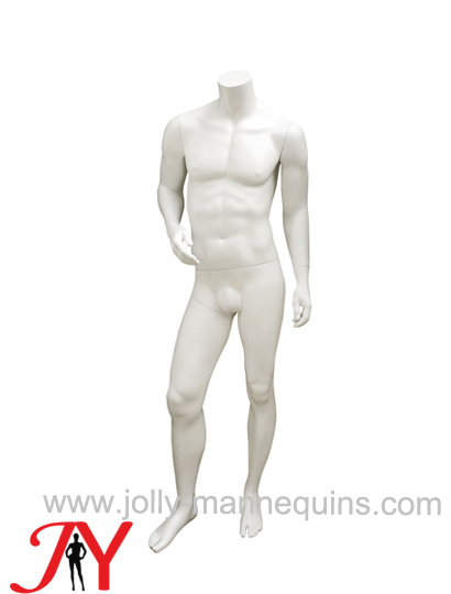 Jolly mannequins headless white color male mannequin JY-M103CL