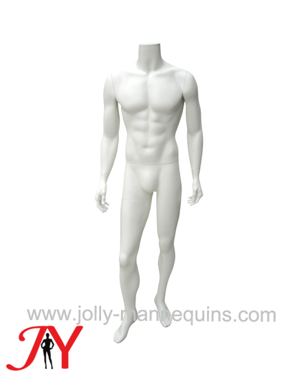 Jolly mannequins headless white color full body male mannequin JY-SCM1