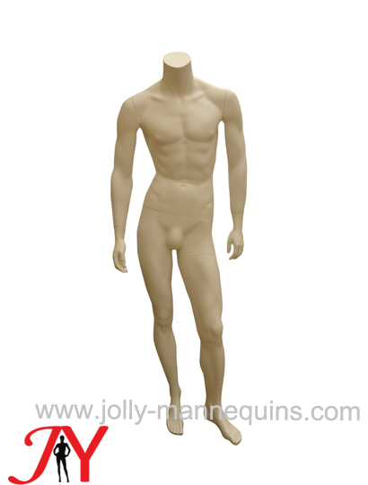 Jolly mannequins skin color headless standing male mannequin JY-MHEHL